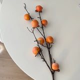 Artificial Persimmon Branch - 34.6" - OpalFloarl-Premium artificial flowers and elegant vases to elevate your home decor.