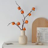 Artificial Persimmon Branch - 34.6" - OpalFloarl-Premium artificial flowers and elegant vases to elevate your home decor.
