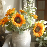 Artificial Sunflower Stem - 21.6" - OpalFloarl-Premium artificial flowers and elegant vases to elevate your home decor.