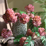 Artificial Scorched Edge Hydrangea - 14.2" - OpalFloarl-Premium artificial flowers and elegant vases to elevate your home decor.