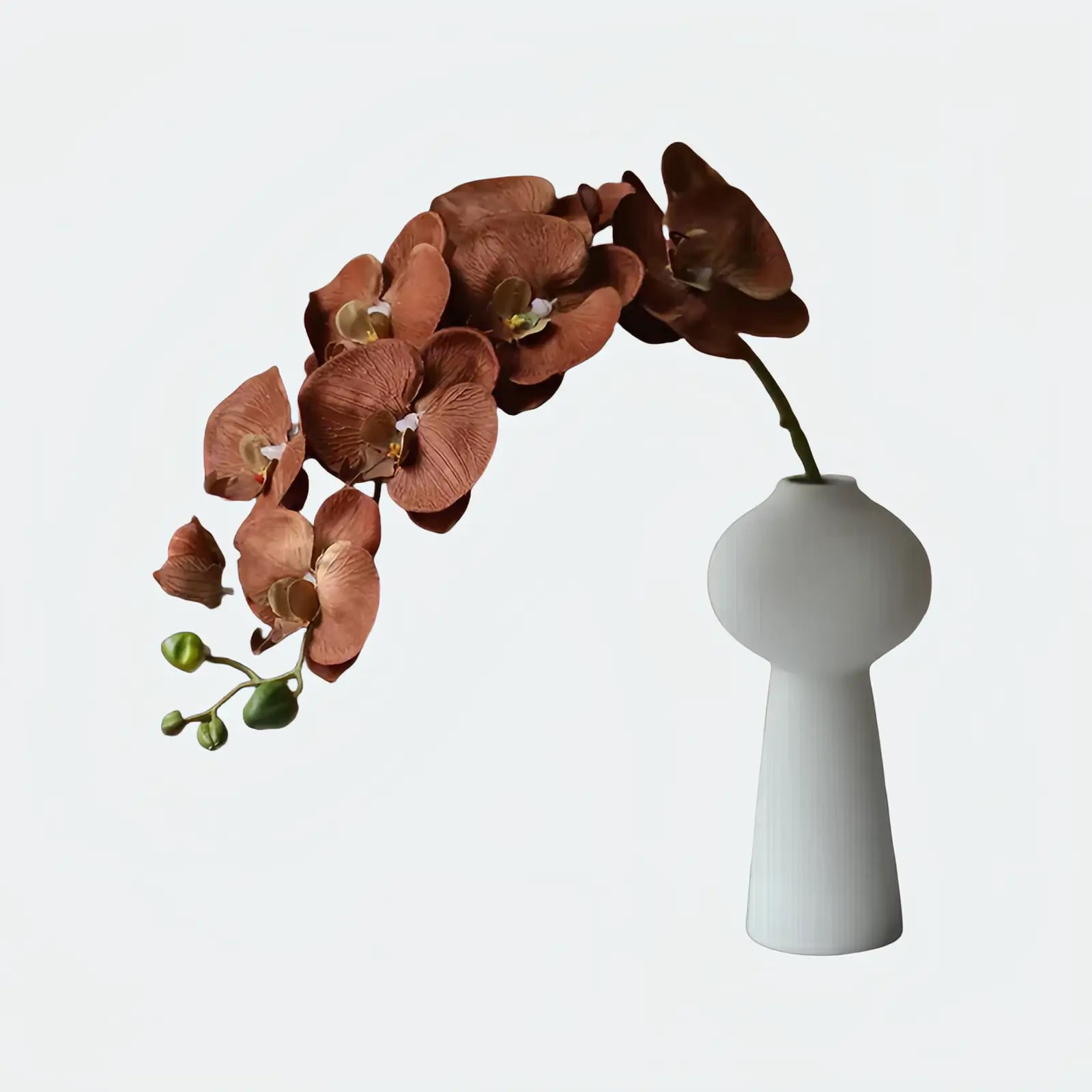 Opalfloral Elegant Butterfly Orchid Arrangement with Vase - Three Color Options - OpalFloarl-Premium artificial flowers and elegant vases to elevate your home decor.