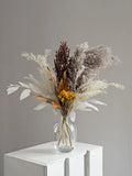 Opalfloral Golden Bloom Pampas and Eucalyptus Dried Flower Set - OpalFloarl-Premium artificial flowers and elegant vases to elevate your home decor.