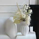 Opalfloral Ivory Elegance Dried Flower Arrangement - OpalFloarl-Premium artificial flowers and elegant vases to elevate your home decor.