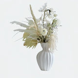 Opalfloral Ivory Elegance Dried Flower Arrangement - OpalFloarl-Premium artificial flowers and elegant vases to elevate your home decor.