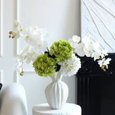 Opalfloral Lifelike Orchid & Hydrangea Artificial Bouquet - Elegant Décor - OpalFloarl-Premium artificial flowers and elegant vases to elevate your home decor.
