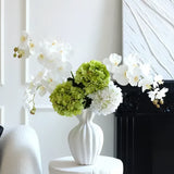 Opalfloral Lifelike Orchid & Hydrangea Artificial Bouquet - Elegant Décor - OpalFloarl-Premium artificial flowers and elegant vases to elevate your home decor.