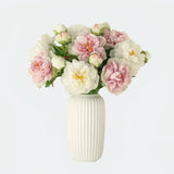 Opalfloral Lifelike White & Light Purple Peony Artificial Bouquet - OpalFloarl-Premium artificial flowers and elegant vases to elevate your home decor.