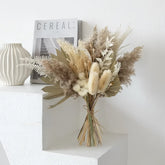 Opalfloral Natural Dried Flower Bouquet - Boho Chic Arrangement - OpalFloarl-Premium artificial flowers and elegant vases to elevate your home decor.