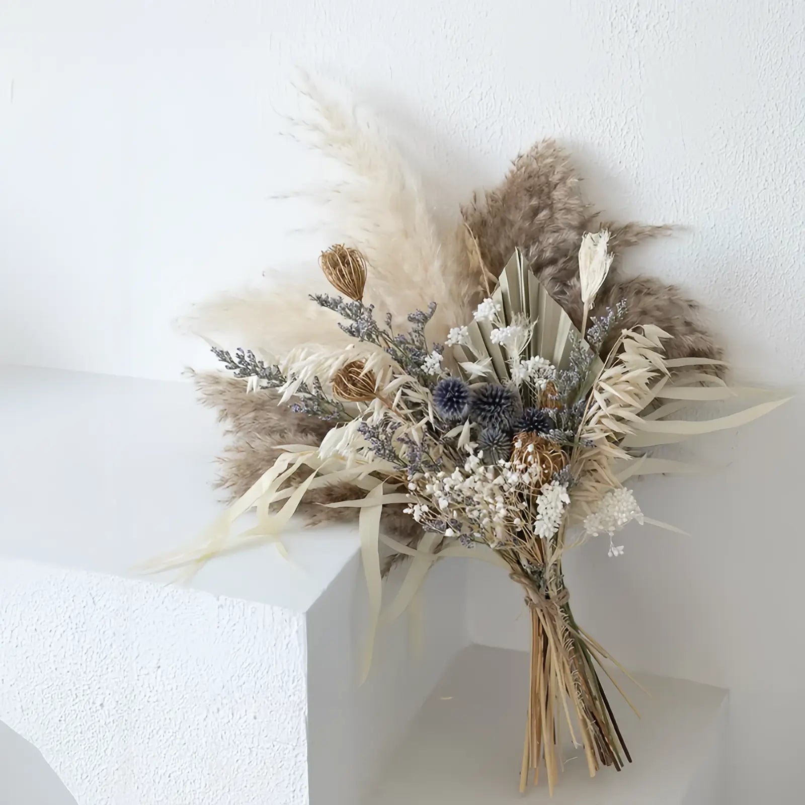 Opalfloral Natural Dried Flower Bouquet - Rustic Elegance - OpalFloarl-Premium artificial flowers and elegant vases to elevate your home decor.