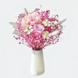 Opalfloral Pink Baby's Breath and Rose Dried Flower Bouquet - OpalFloarl-Premium artificial flowers and elegant vases to elevate your home decor.