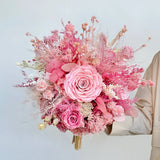 Opalfloral Pink Peony and Hydrangea Dried Flower Bouquet - Large & Small Sizes - OpalFloarl-Premium artificial flowers and elegant vases to elevate your home decor.