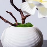 Opalfloral Timeless Faux Magnolia Arrangement – Available in White, Pink, Yellow, and Red - OpalFloarl-Premium artificial flowers and elegant vases to elevate your home decor.