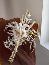 Opalfloral White Gypsophila and Yellow Craspedia Dried Flower Bouquet - OpalFloarl-Premium artificial flowers and elegant vases to elevate your home decor.