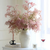 Opalfloral Pink Faux Pampas Grass - Single Stem - OpalFloarl-Premium artificial flowers and elegant vases to elevate your home decor.