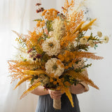 Rustic Fall-Inspired Artificial Floral Arrangement - OpalFloarl-Premium artificial flowers and elegant vases to elevate your home decor.