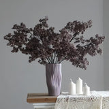 Rustic Purple Artificial Millet Flower Stems – Set of 5 - OpalFloarl-Premium artificial flowers and elegant vases to elevate your home decor.