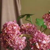 Artificial Scorched Edge Hydrangea - 14.2"