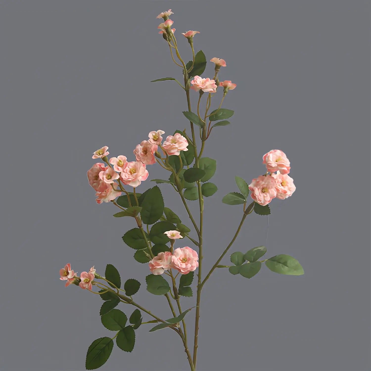 Artificial Spray Rose Branch - 27.6"