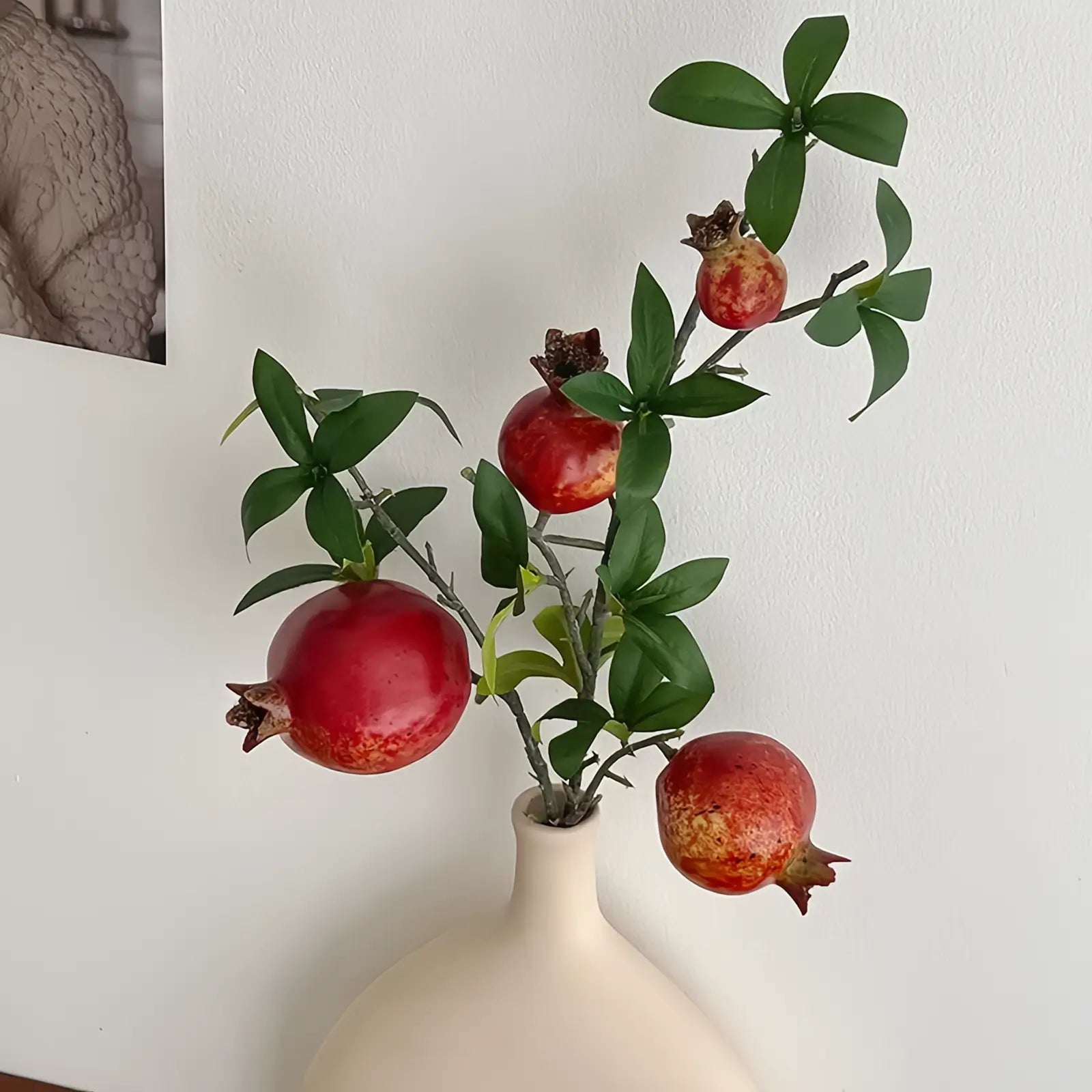 Artificial Pomegranate Branch - 27.2"