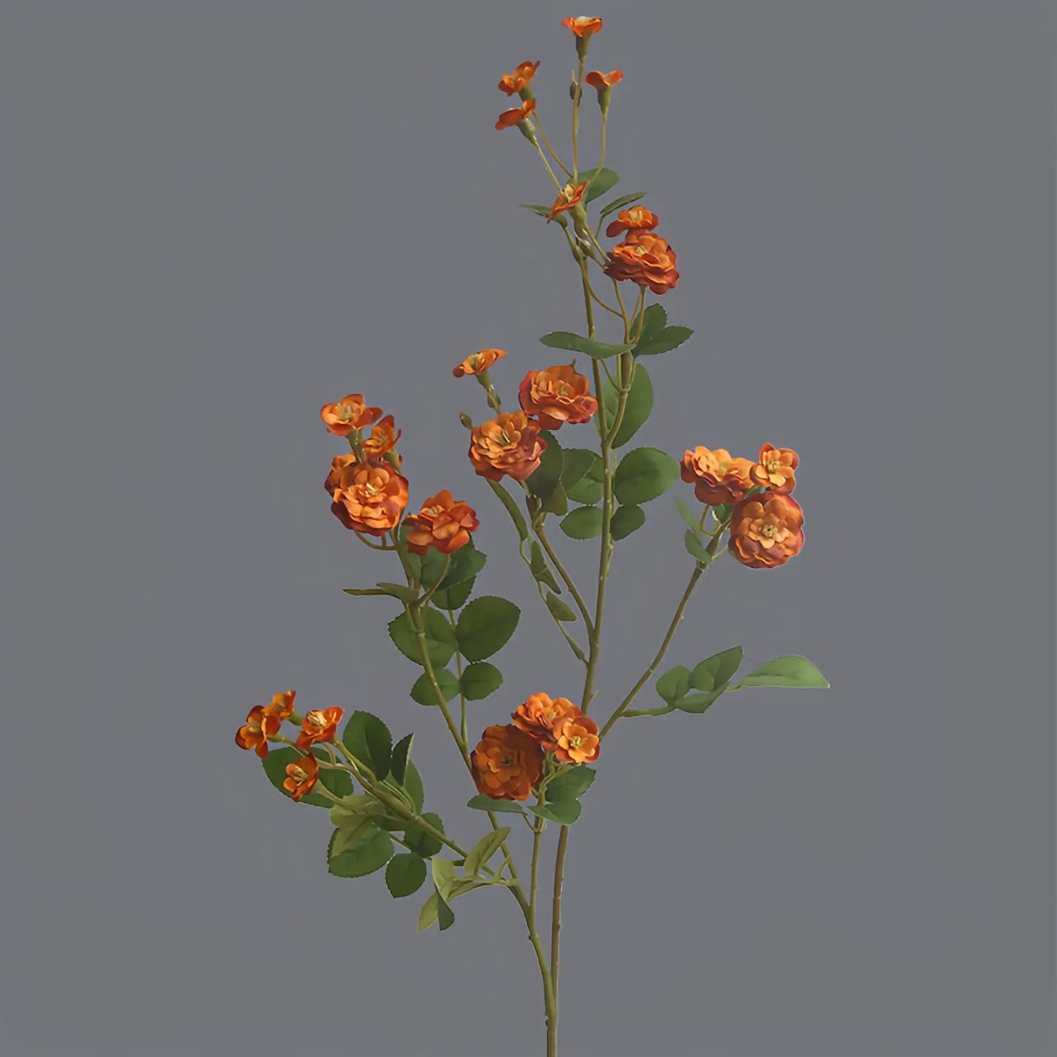 Artificial Spray Rose Branch - 27.6"