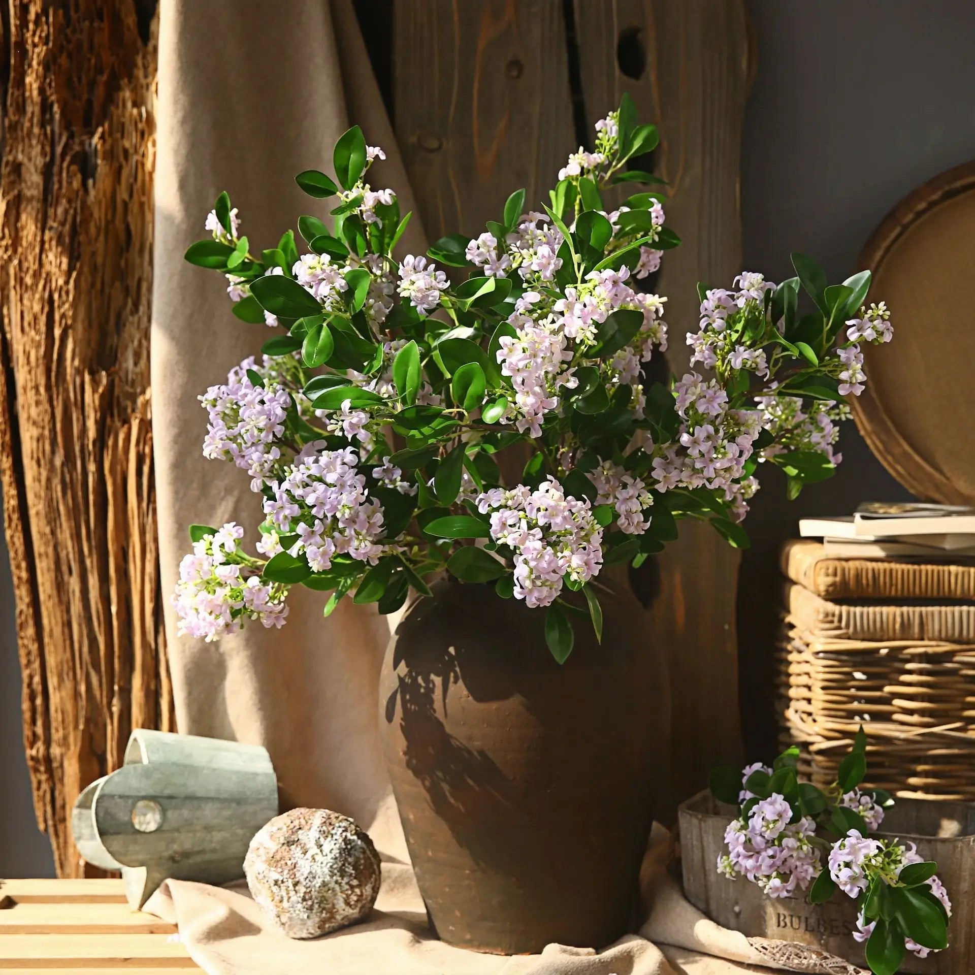 Artificial Lilac Stem - 28.3"