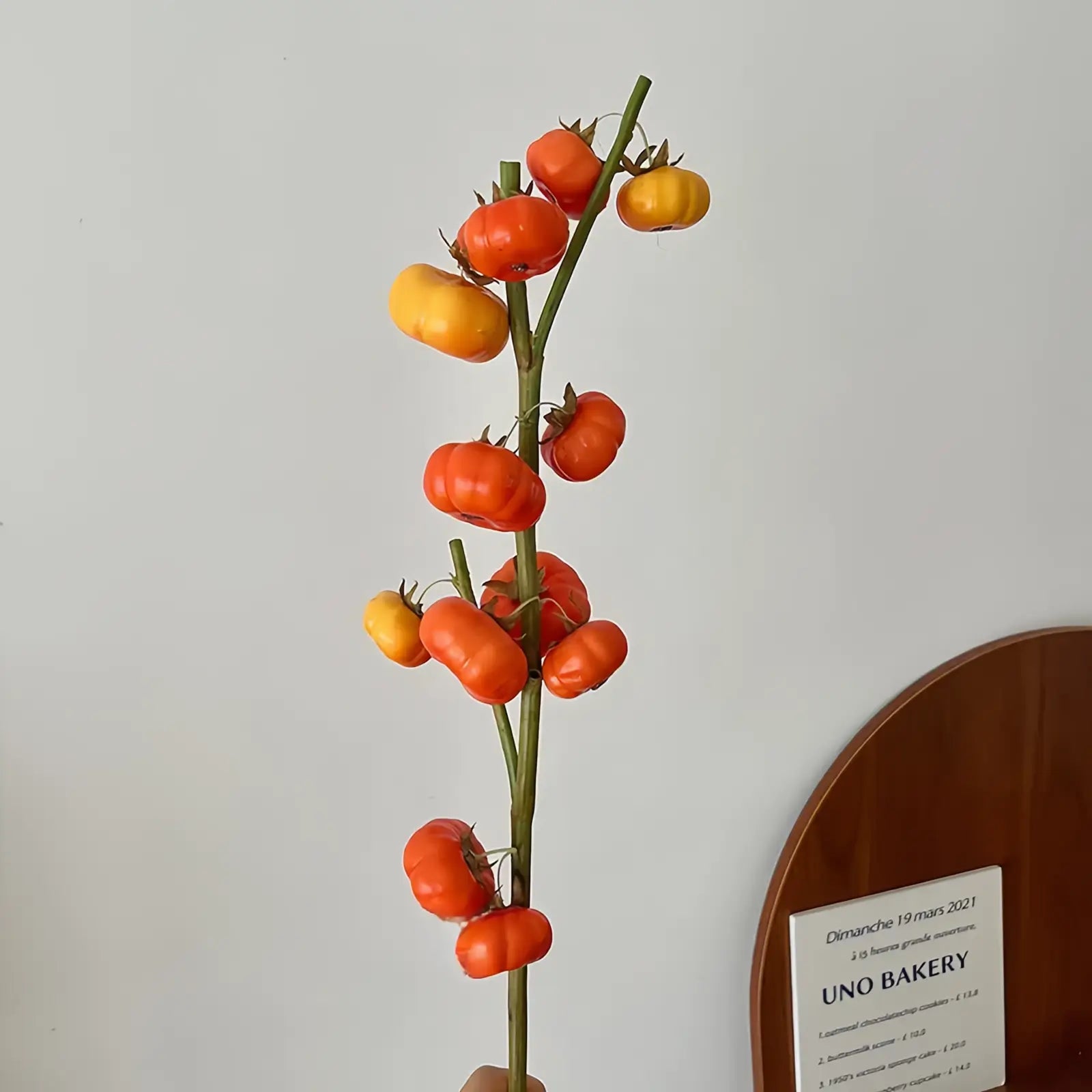 Artificial Mini Pumpkin Branch - 23.6"