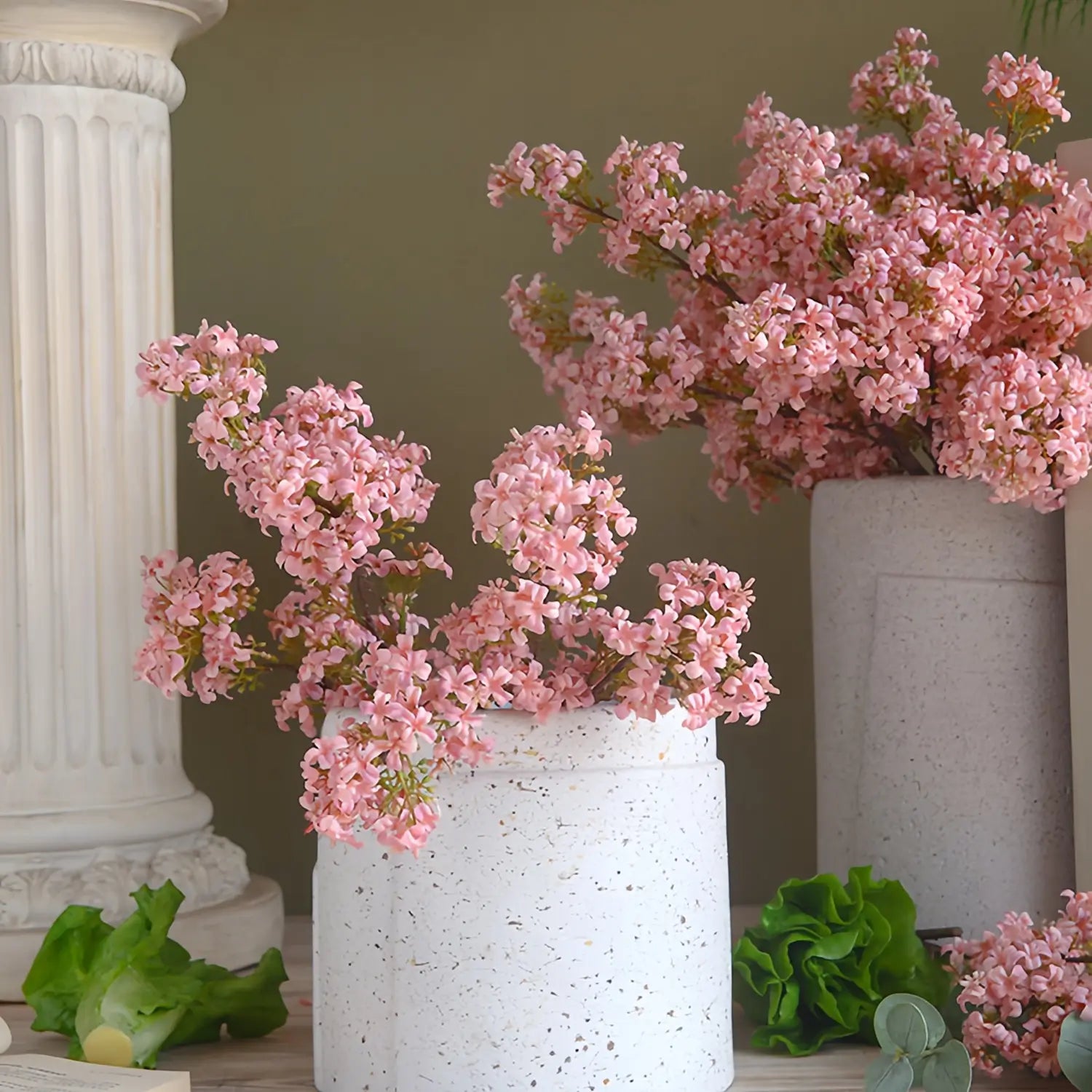 Artificial Lilac Blossom Branch - 27.6"