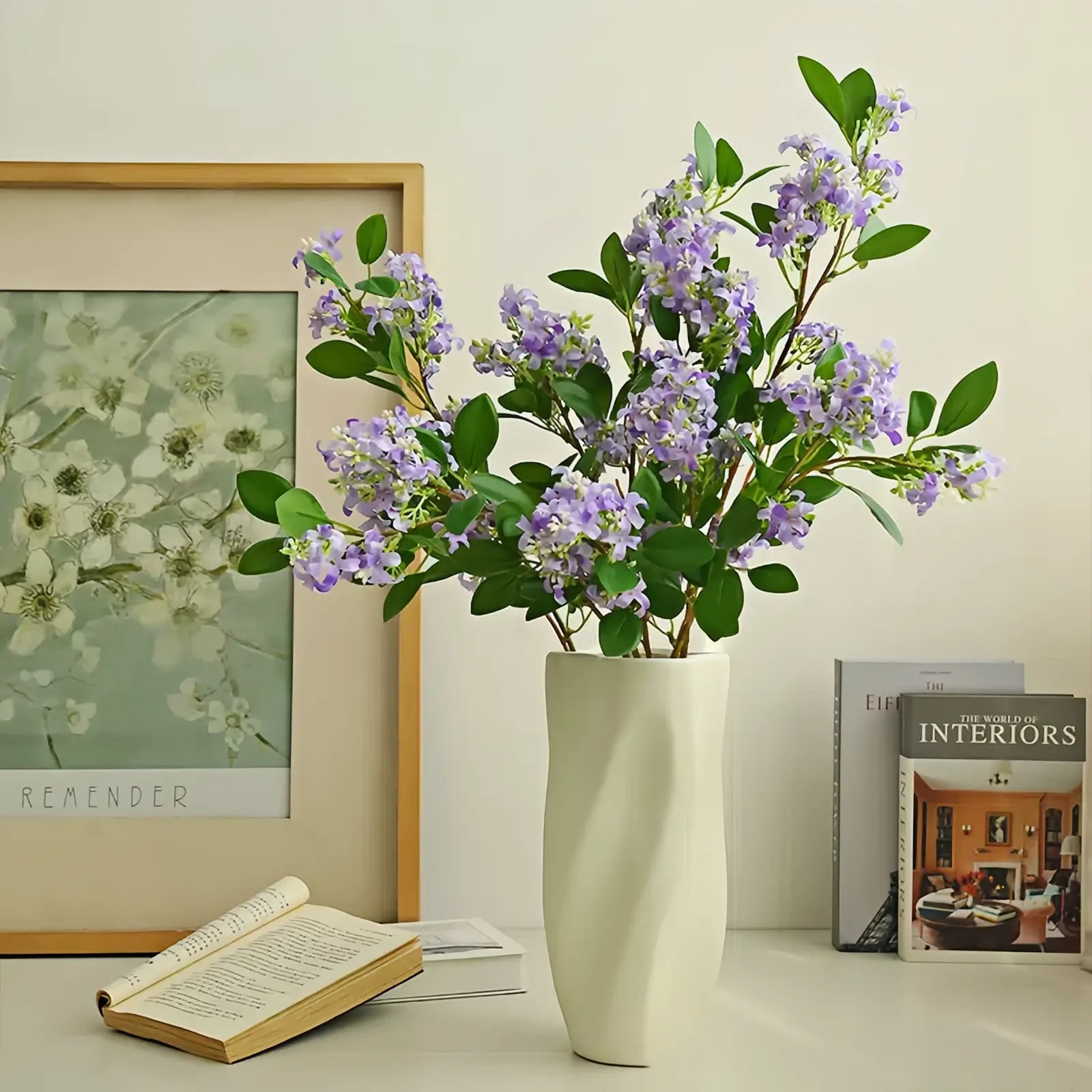 Artificial Lilac Branch - 30.7"