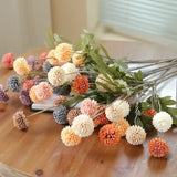 Artificial Dandelion Flower Bouquet - White, Blue, and Multicolor Options