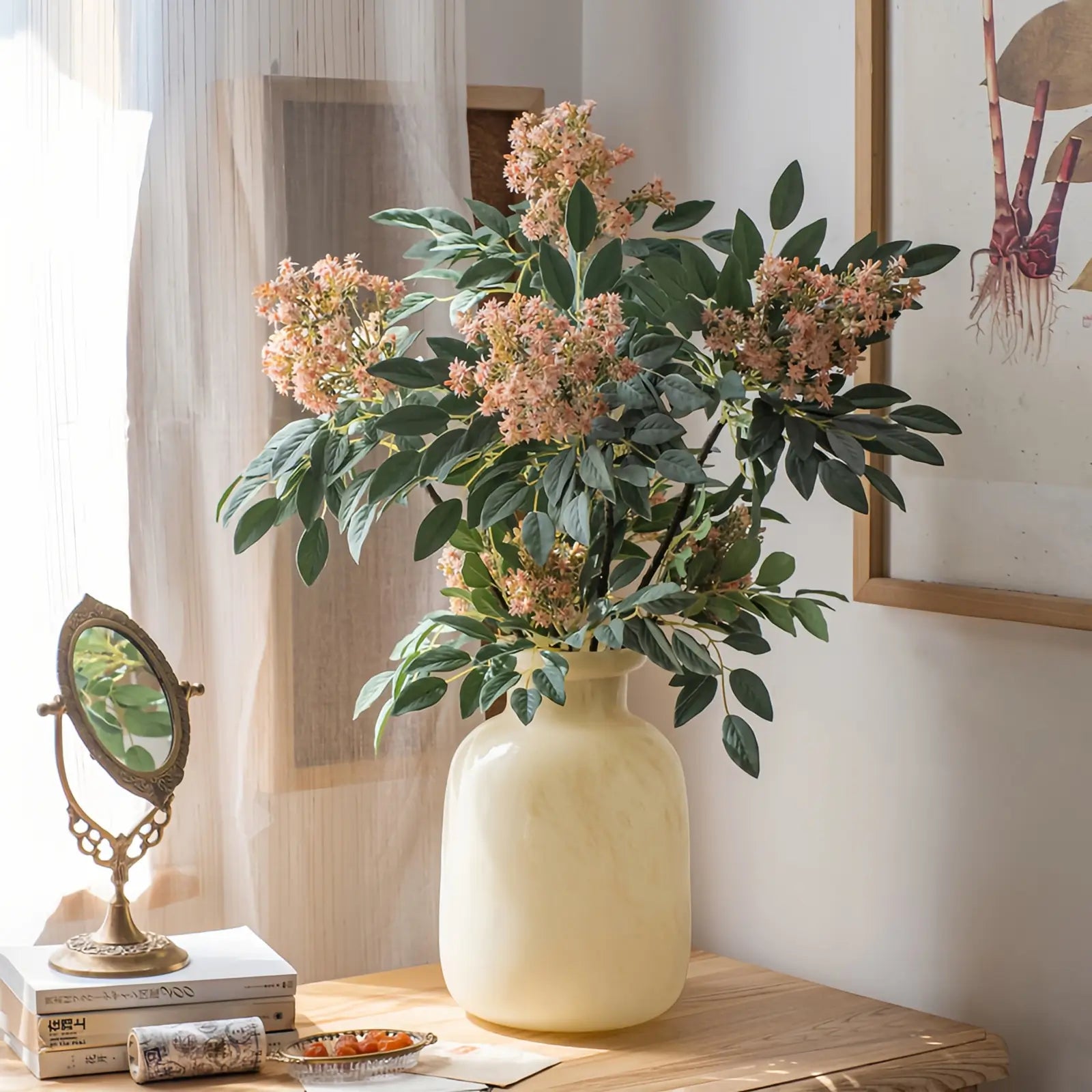 Classic Artificial Pink Bloom Bouquet