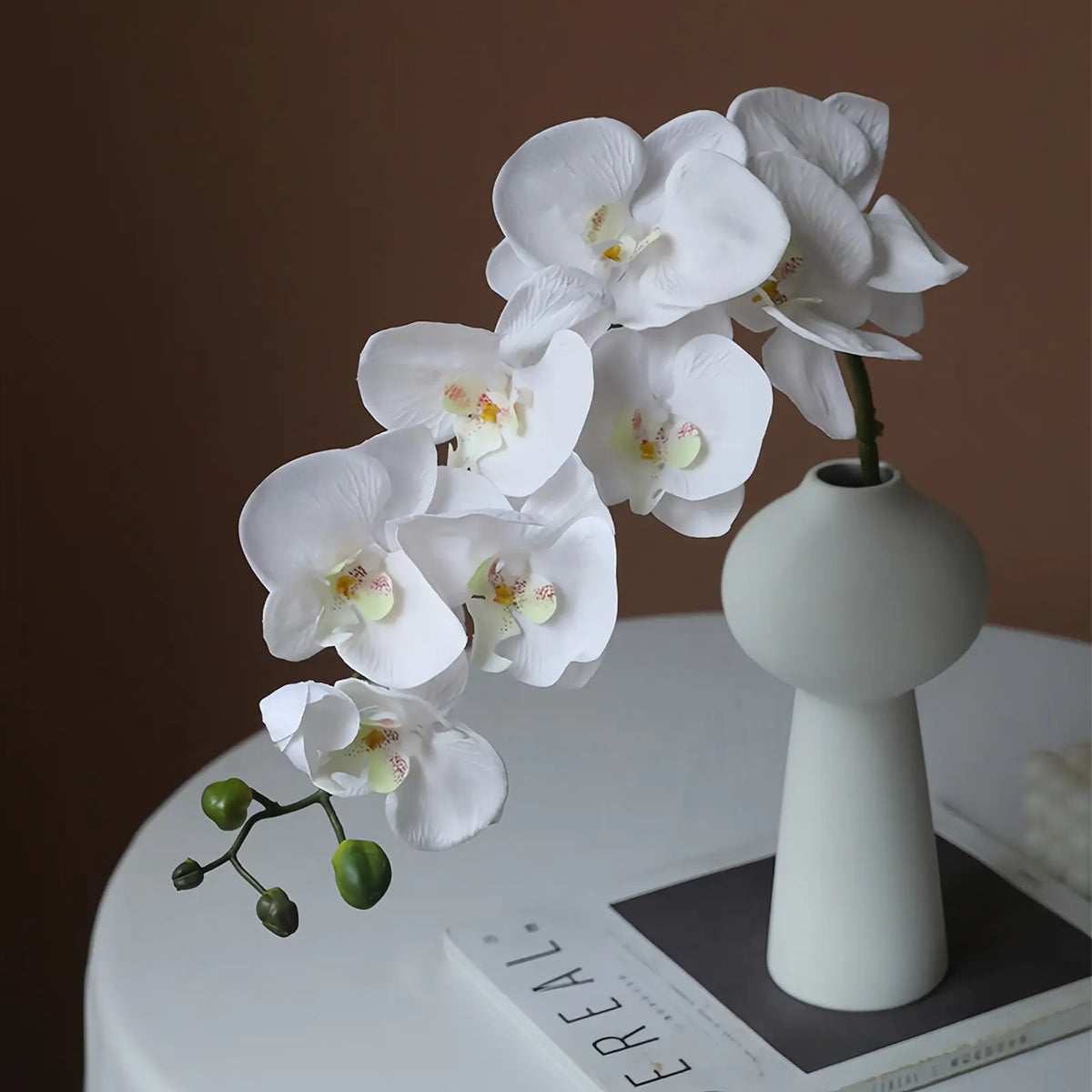 Opalfloral Elegant Butterfly Orchid Arrangement with Vase - Three Color Options