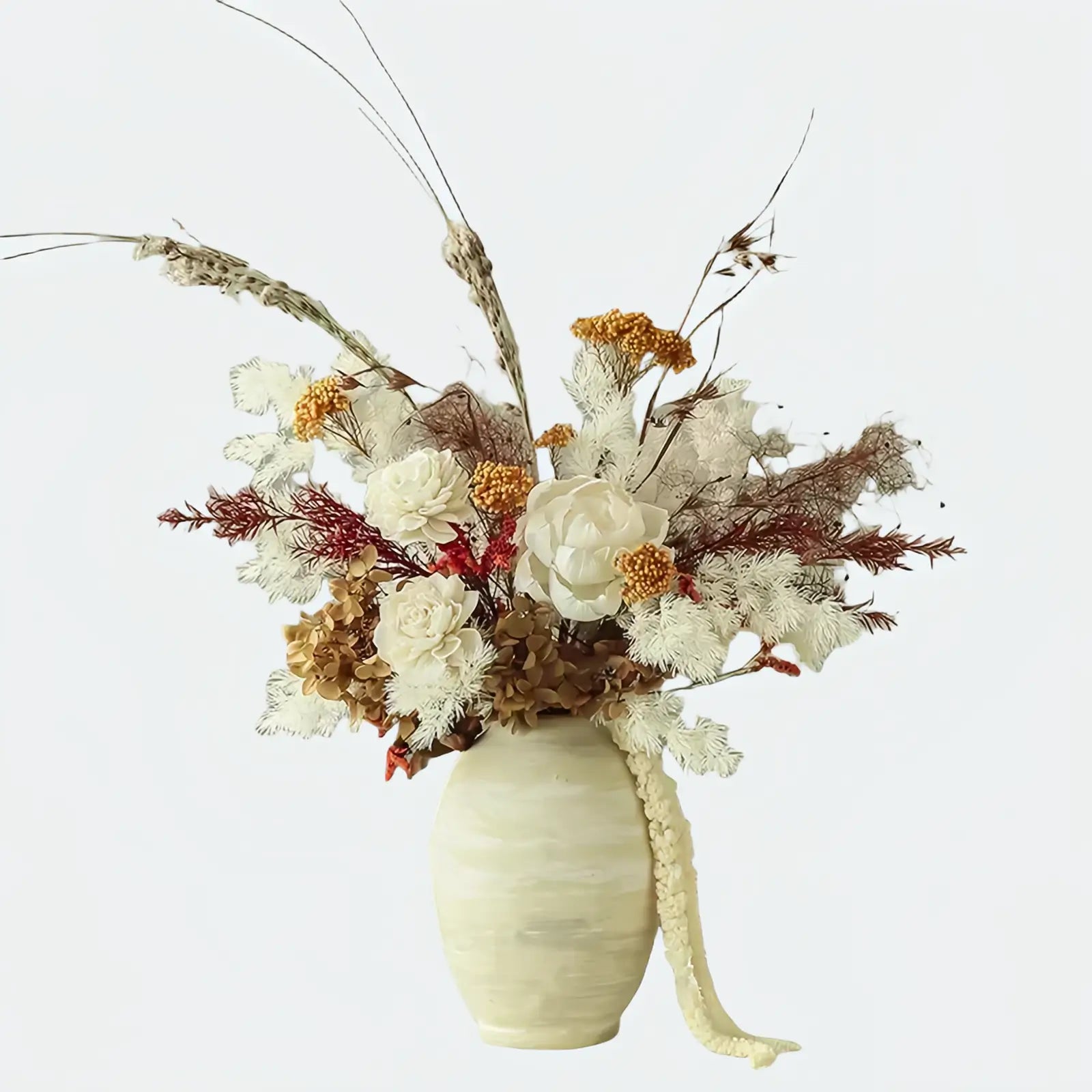 Opalfloral Elegant Dried Floral Bouquet - Natural Rustic Arrangement