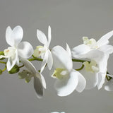 Opalfloral Elegant Faux Orchid Arrangement – Available in White, Pink, Yellow, and Red