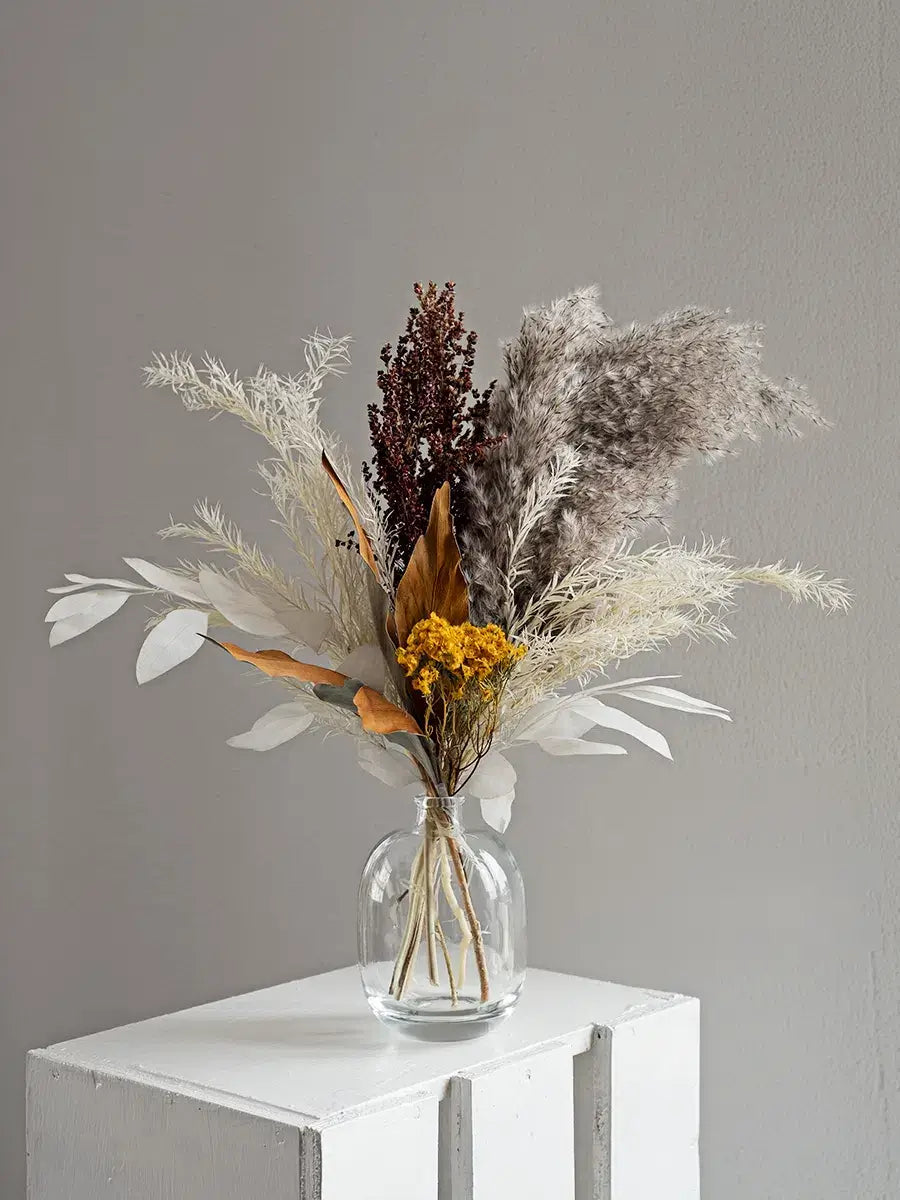 Opalfloral Golden Bloom Pampas and Eucalyptus Dried Flower Set