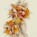 Opalfloral Golden Sunset Dried Flower Bouquet - Large & Small Sizes