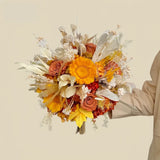 Opalfloral Golden Sunset Dried Flower Bouquet - Large & Small Sizes