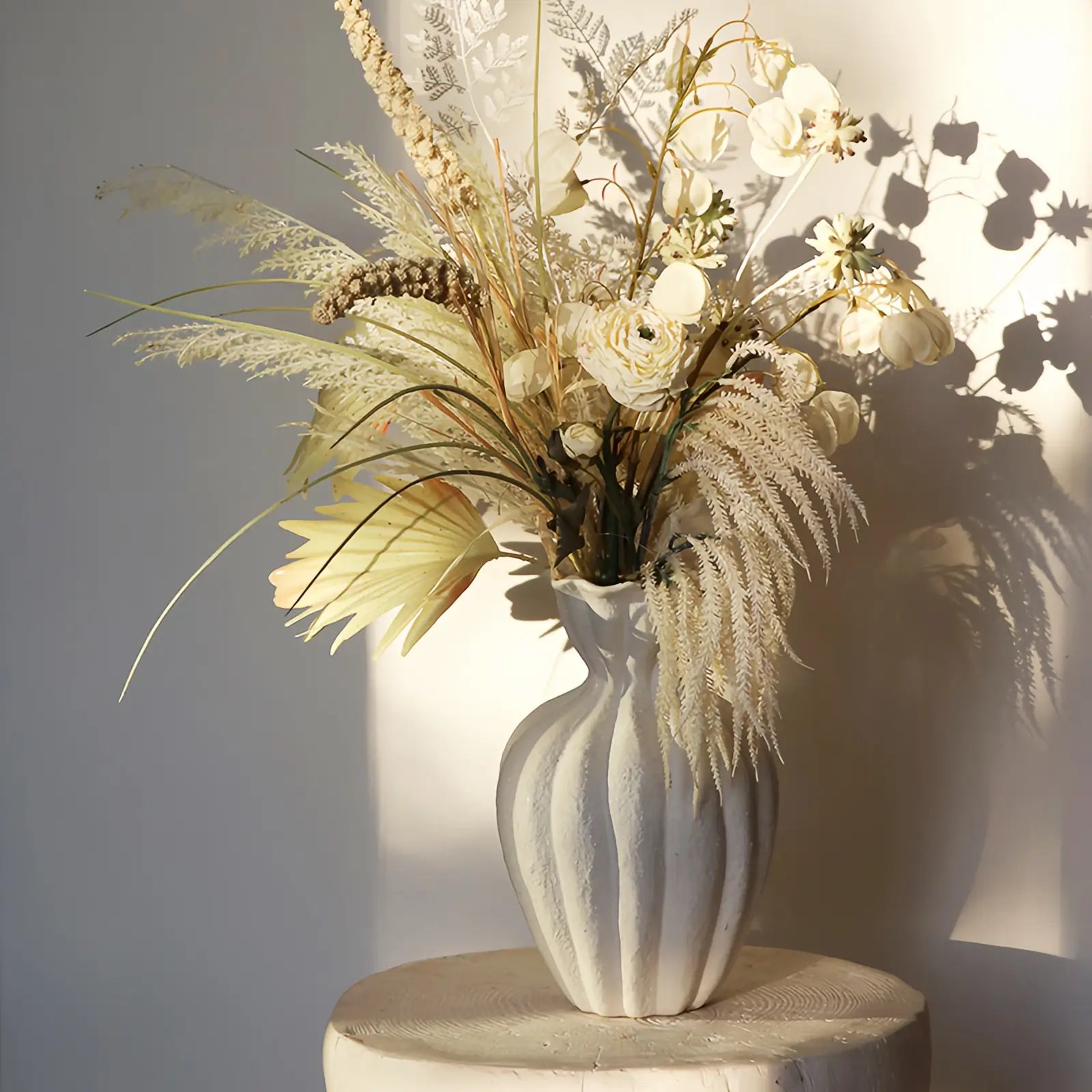 Opalfloral Ivory Elegance Dried Flower Arrangement