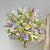 Opalfloral Lavender Meadow Dried Flower Bouquet - Large & Small Sizes