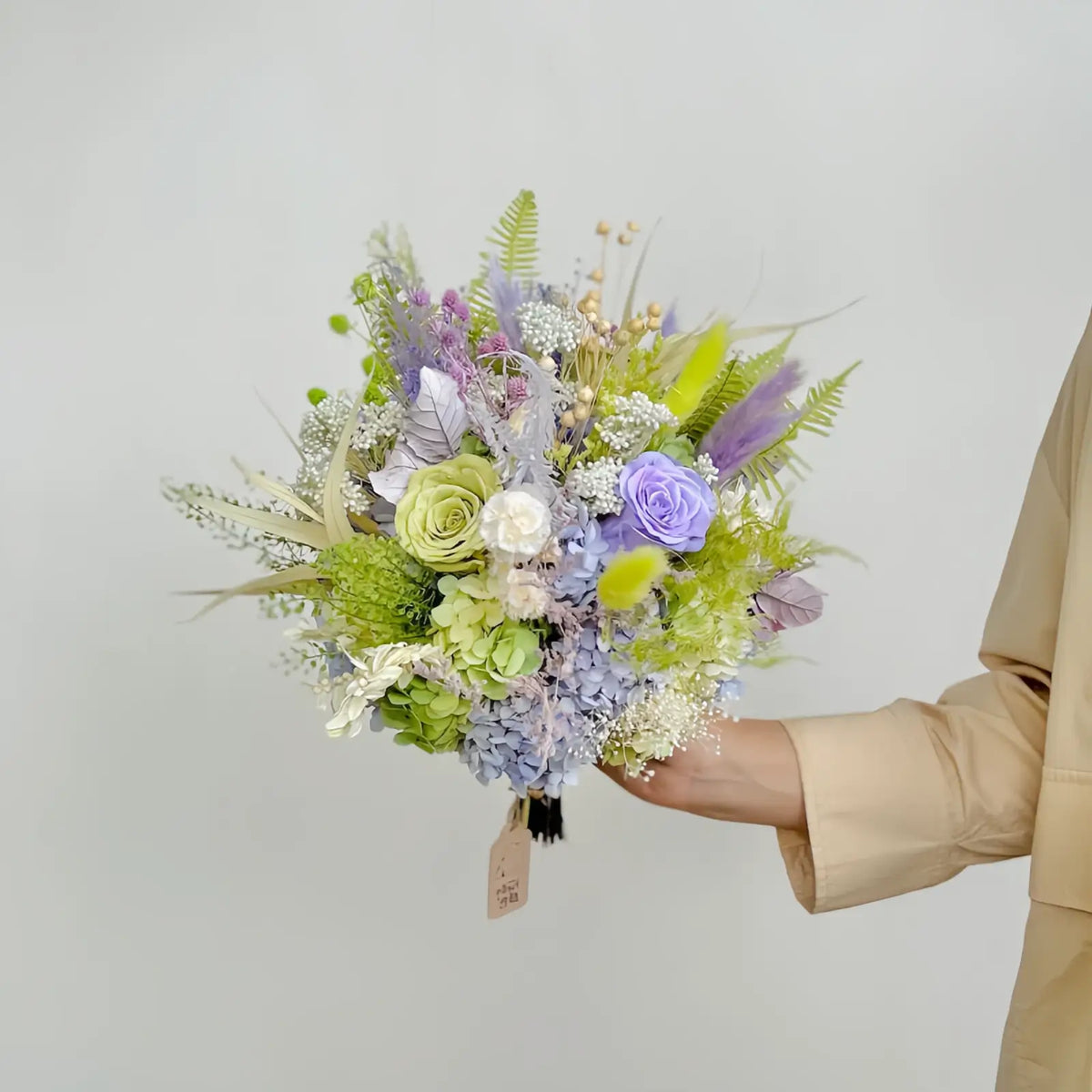 Opalfloral Lavender Meadow Dried Flower Bouquet - Large & Small Sizes