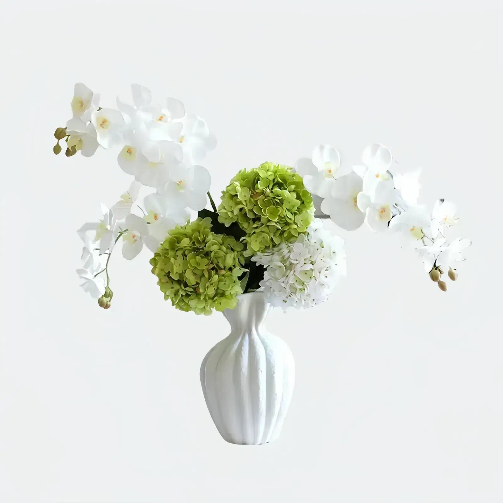 Opalfloral Lifelike Orchid & Hydrangea Artificial Bouquet - Elegant Décor