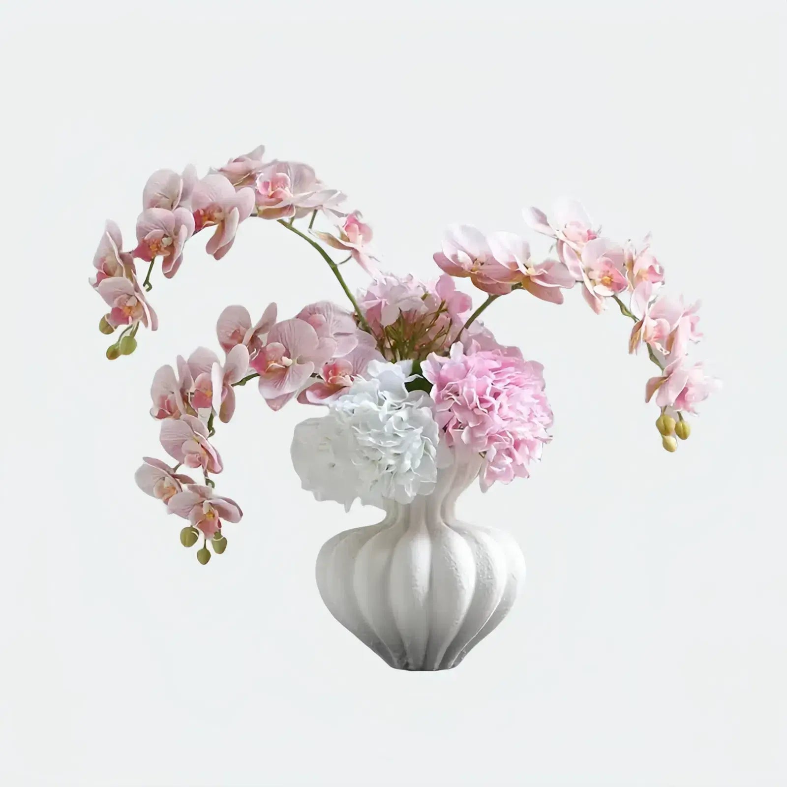 Opalfloral Romantic Pink Orchid & Hydrangea Artificial Bouquet