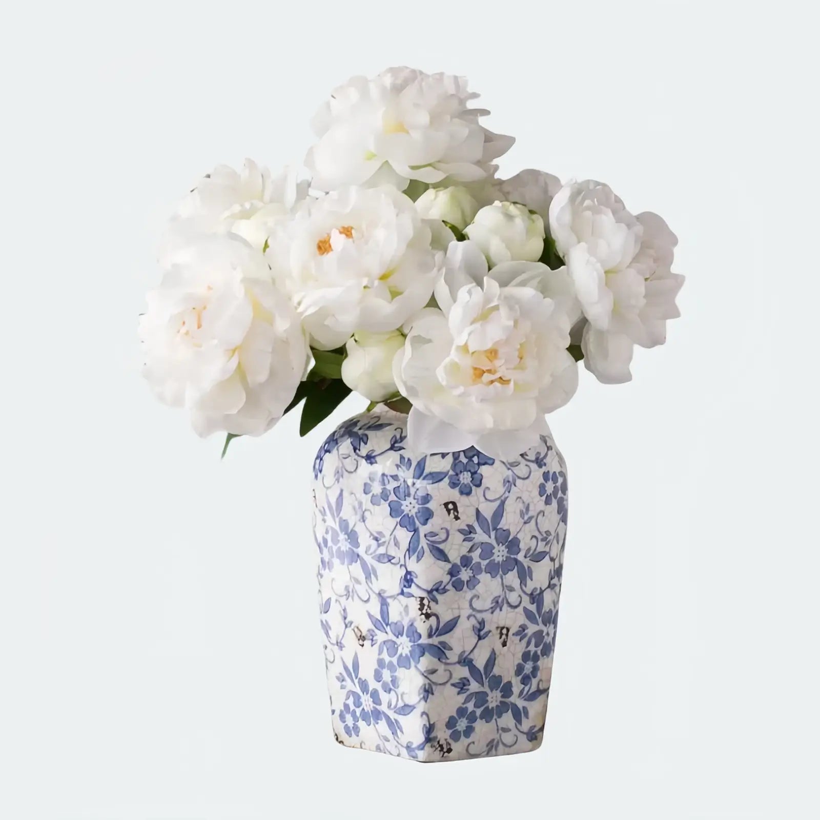 Opalfloral Lifelike White Peony Artificial Bouquet - Elegant Décor - OpalFloarl-Premium artificial flowers and elegant vases to elevate your home decor. 