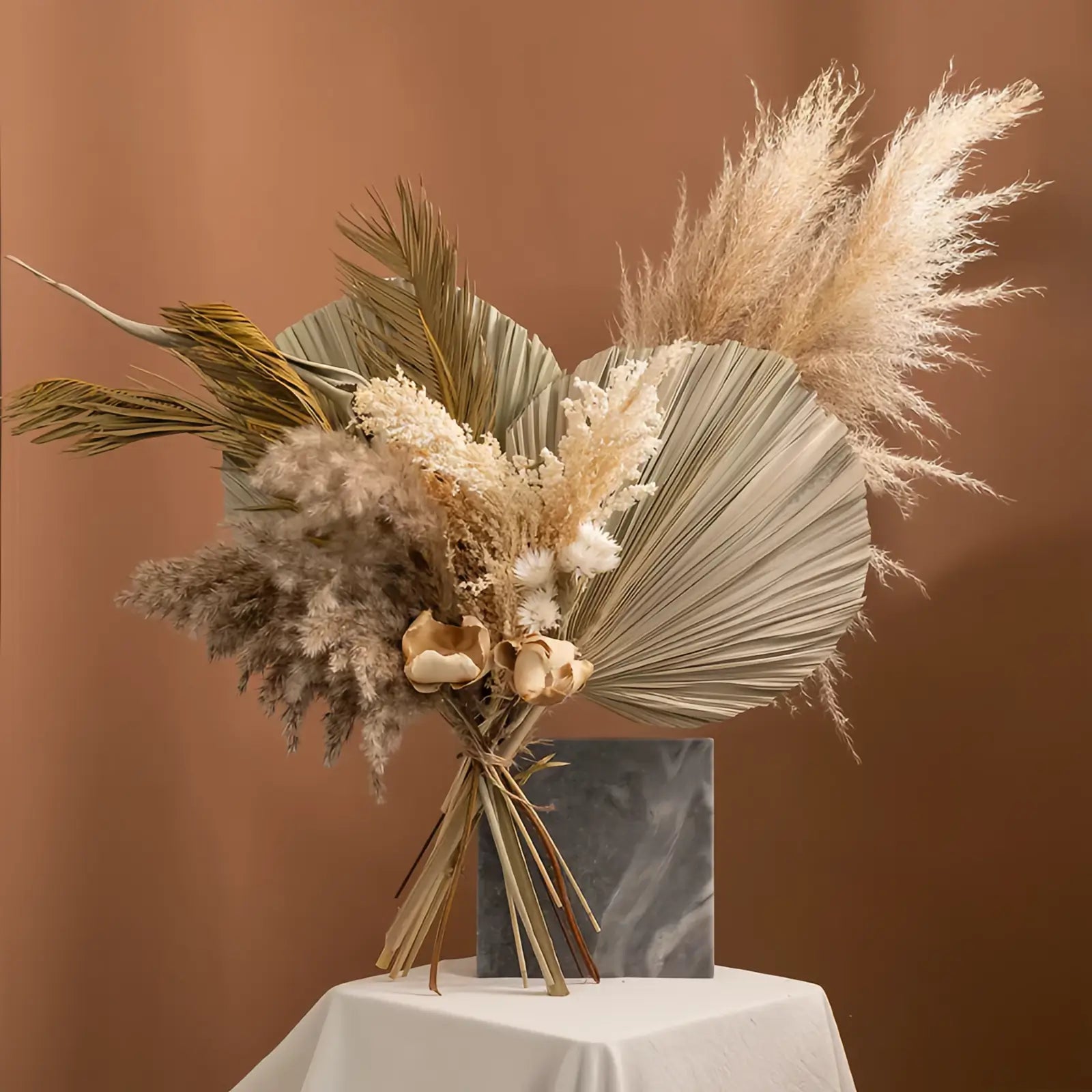 Opalfloral Natural Dried Flower Arrangement - Elegant Boho Styles