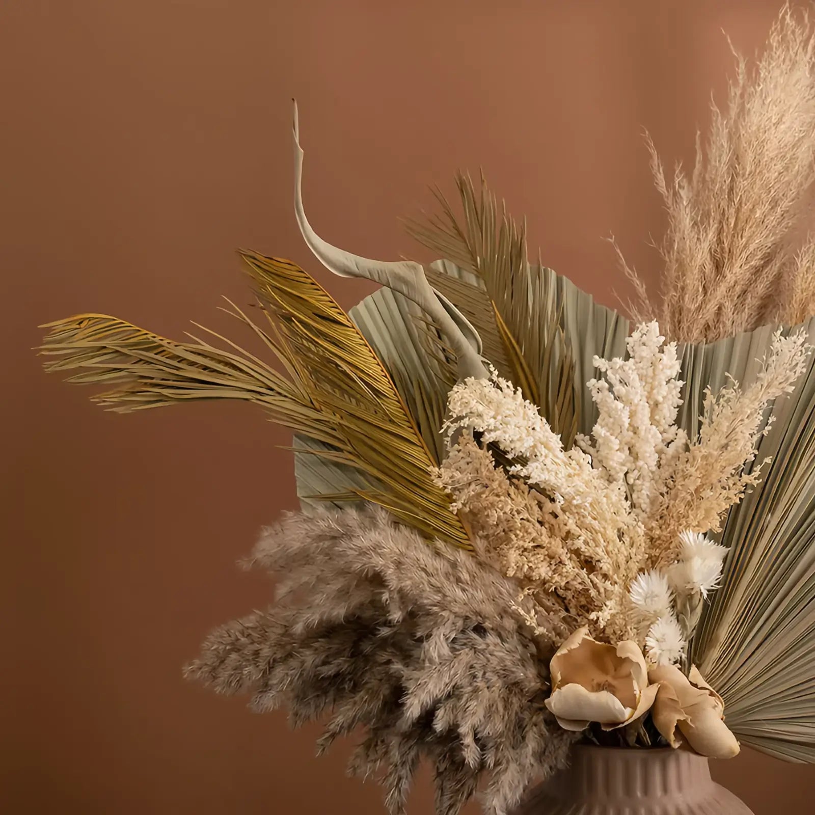 Opalfloral Natural Dried Flower Arrangement - Elegant Boho Styles