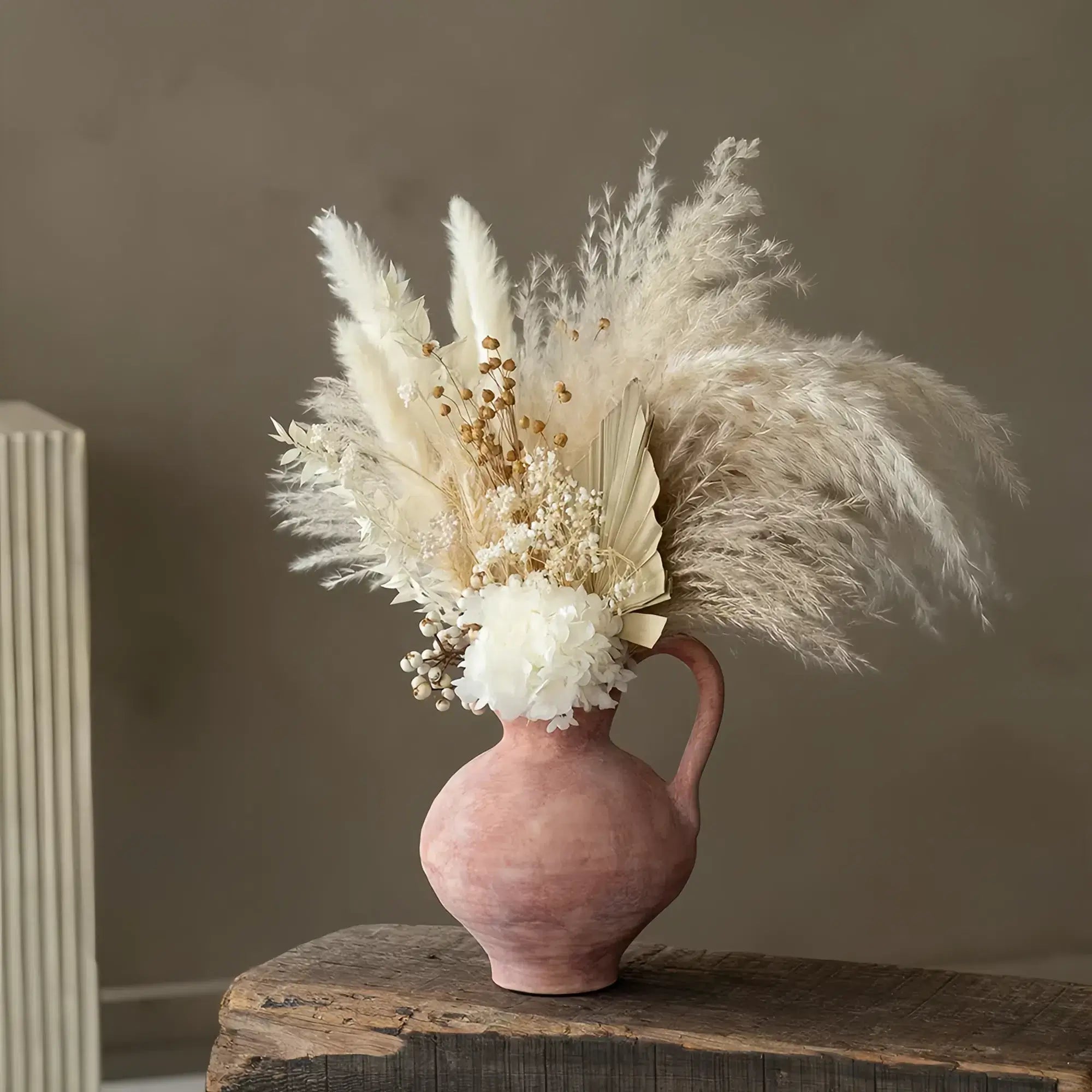 Opalfloral Natural Dried Flower Bouquet - Vintage Elegance - OpalFloarl-Premium artificial flowers and elegant vases to elevate your home decor. 