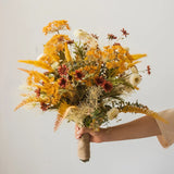 Rustic Golden Harvest Artificial Floral Arrangement