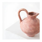 [8.3"] Rustic Terracotta Ceramic Pitcher Vase