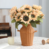 Vibrant Artificial Sunflower Bouquet – 2 Color Options