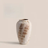 [11.8"] Wabi-Sabi Style Ceramic Vase with Distressed Finish