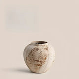 [7.9"] Wabi-Sabi Style Ceramic Vase with Distressed Texture